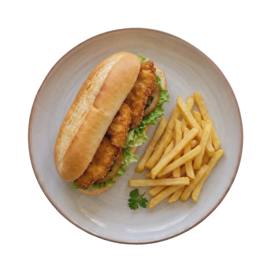 Fried Tilapia Fish Sandwich